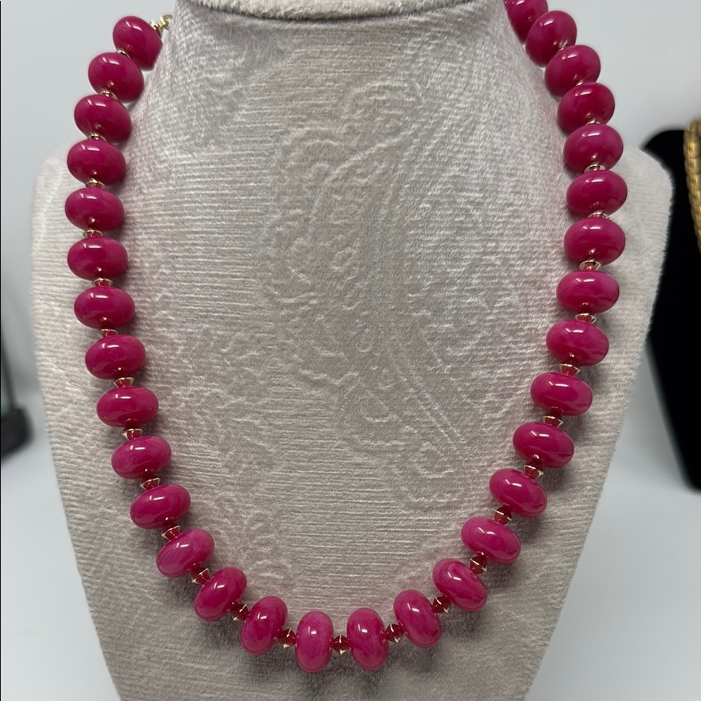 JCrew Elegant Pink Beaded Necklace